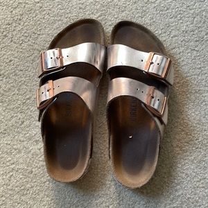 Rose Gold Birkenstocks